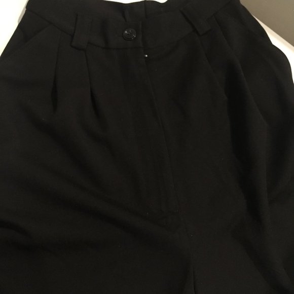 CLOSET CLEARANCE! Emmy Design Retro Black Twill Slender Slacks - Picture 3 of 5